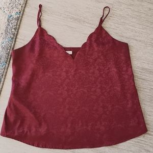 Burgundy Flower Tank